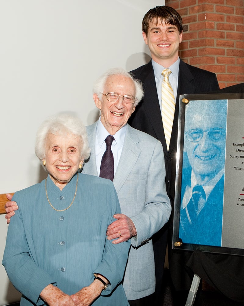 Kahn Fellowship Reception and the first Kahn fellow.