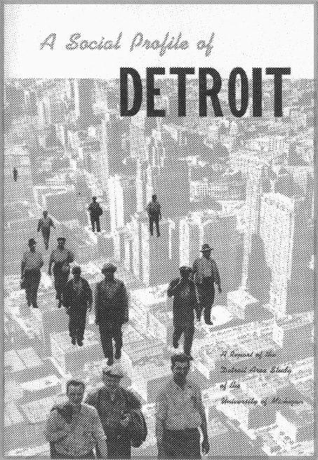 Black and white cover of A Social Profile of Detroit