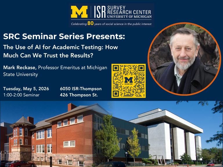 SRC Seminar Series Presents: The Use of AI for Academic Testing: How Much Can We Trust the Results?