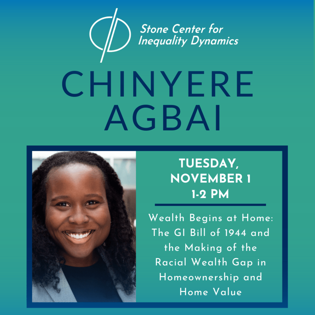 Join CID for a talk by Chinyere Agbai, Ph.D.