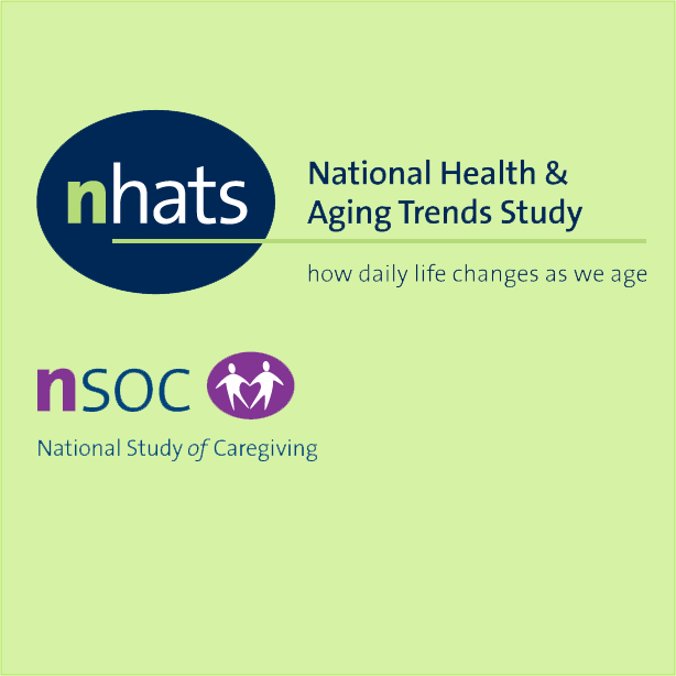 nhats: National Health & Aging Trends Study. nsoc: National Study of Caregiving