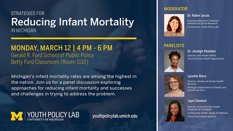 flyer for Reducing Infant Mortality event